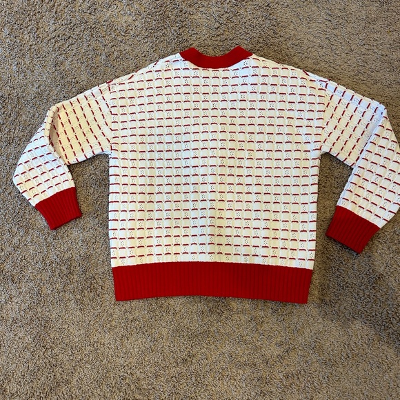 Red & White Chanel Cardigan size 36 small fits more like a medium. - Picture 3 of 8
